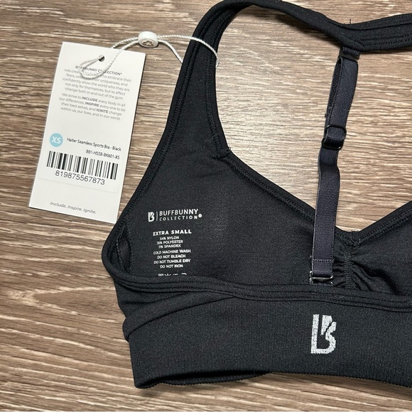 NWT Buff Bunny Halter Seamless Sports Bra, Women’s Size XS - Picture 3 of 7